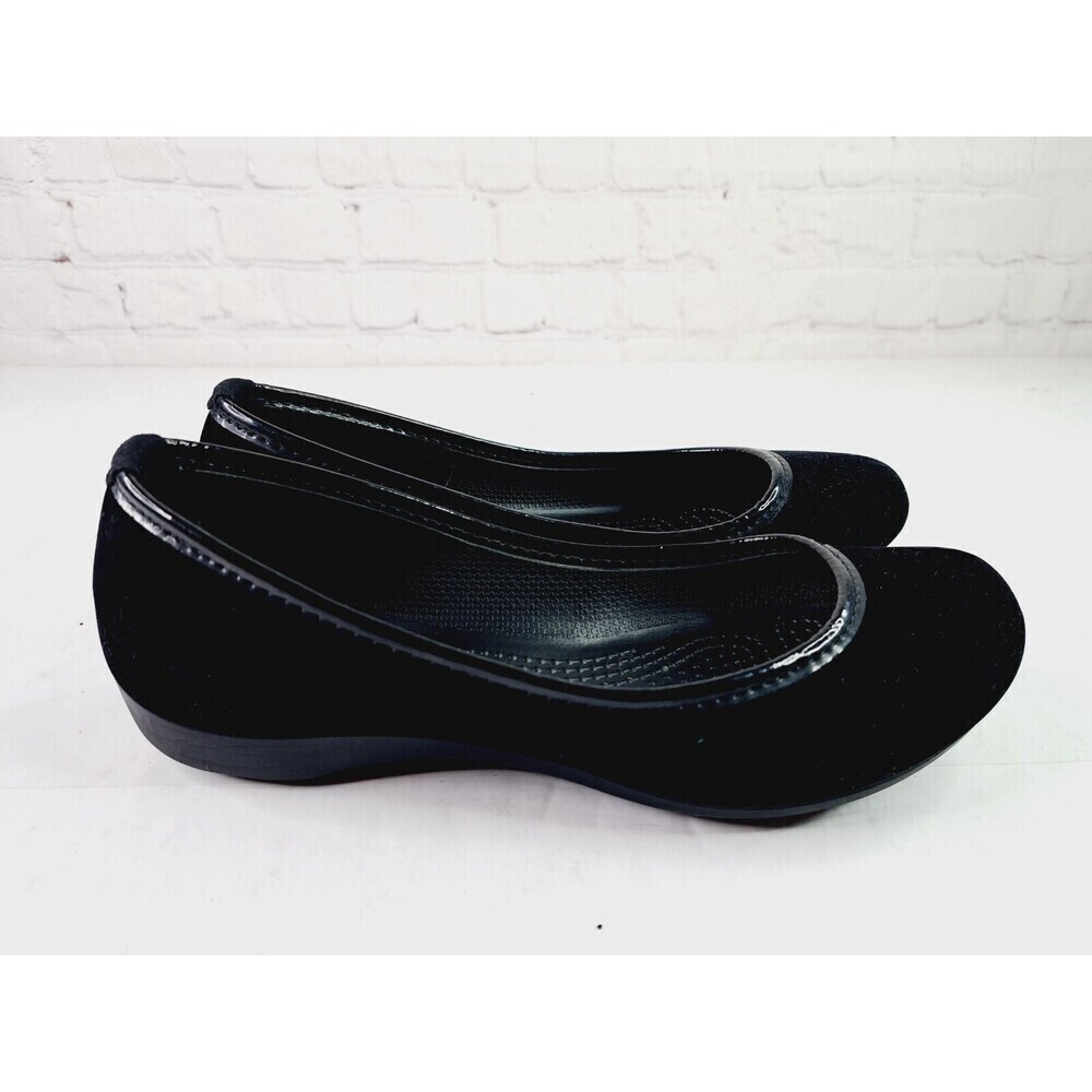 CROCS Black Flats